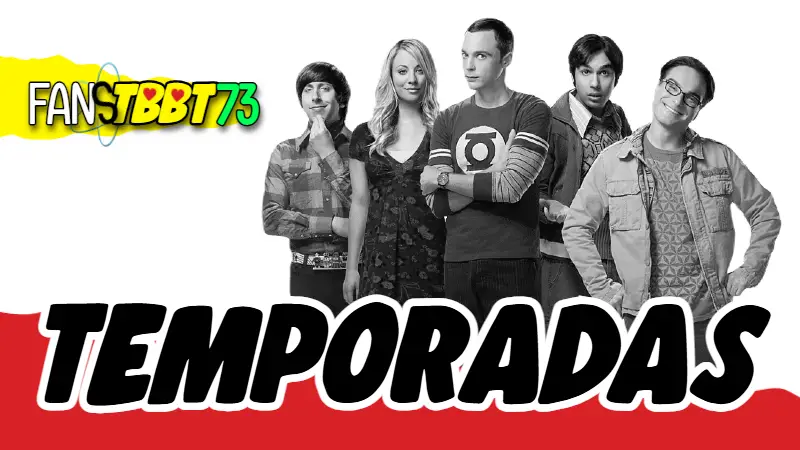 Imagen promocional de todas las temporadas The Big Bang Theory