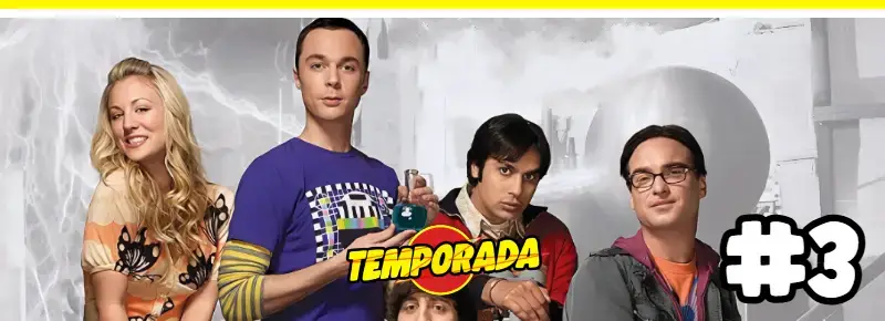 Imagen de la temporada 3 de The Big Bang Theory, desarrollo de nuevas tramas y personajes secundarios